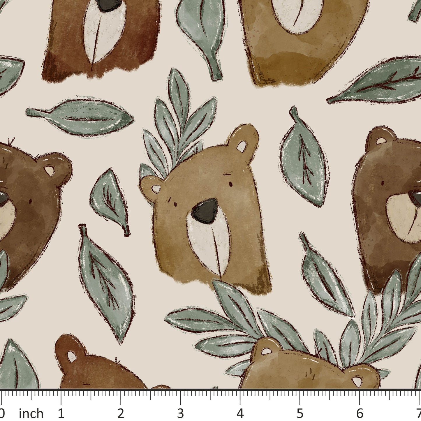 Beekly Illustrations - Bear - Little Rhody Sewing Co.