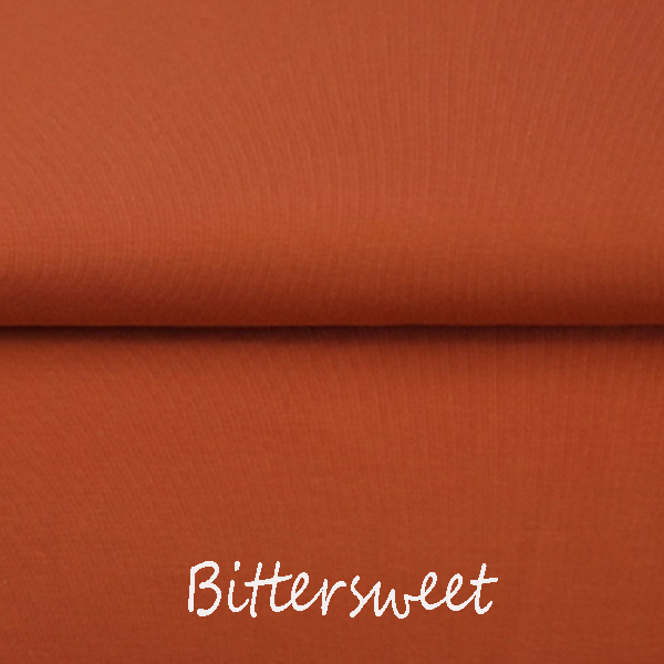Bittersweet Orange  - Euro-Ribbing - Jersey -French Terry - Fleeced French Terry