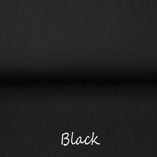 Black - Euro-Ribbing - Jersey - French Terry - Fleeced French Terry - Ottoman Rib - Bamboo Jersey - Little Rhody Sewing Co.