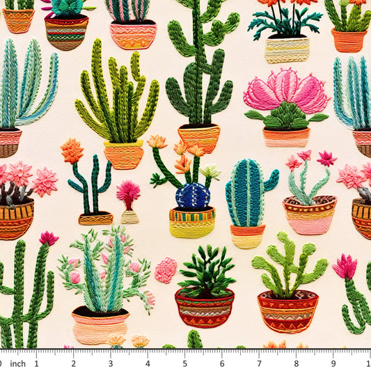Bonnie's Boujee Designs - Cacti - Little Rhody Sewing Co.