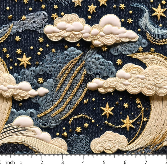 Bonnie's Boujee Designs - Clouds Night Sky - Little Rhody Sewing Co.