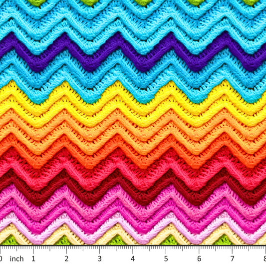 Bonnie's Boujee Designs - Crochet Rainbow Waves - Little Rhody Sewing Co.