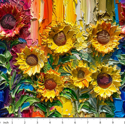 Bonnie's Boujee Designs - Rainbow Sunflowers - Little Rhody Sewing Co.