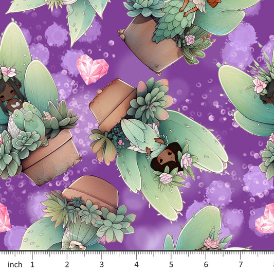 Bonnie's Boujee Designs - Succulent Fairy Purple - Little Rhody Sewing Co.