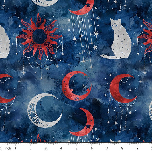 Bonnie's Boujee Designs - Witchy Moon - 4th of July - Patriotic - Little Rhody Sewing Co.