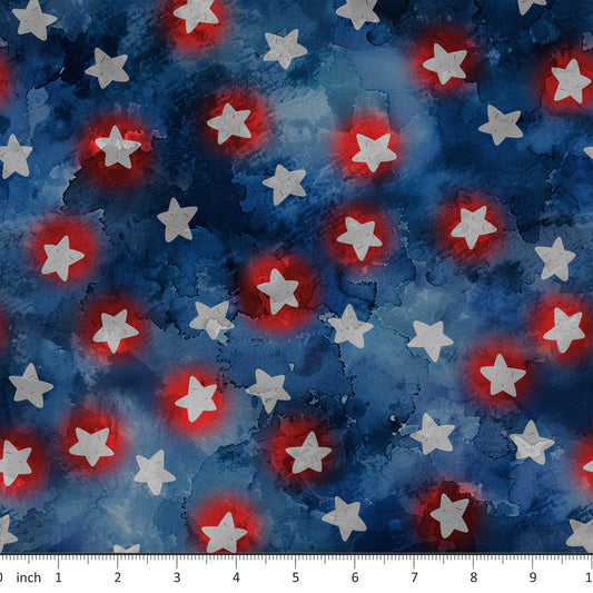 Bonnie's Boujee Designs - Witchy Moon Coordinate - 4th of July - Patriotic - Stars - Little Rhody Sewing Co.