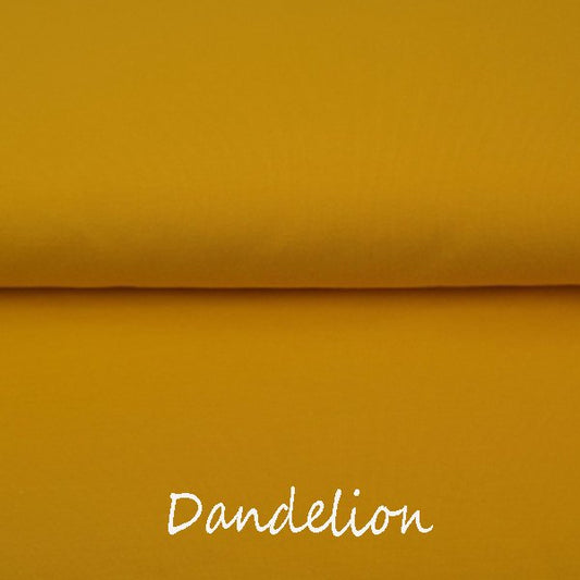 Dandelion Yellow - Euro-Ribbing - Jersey - Fleeced French Terry - Little Rhody Sewing Co.