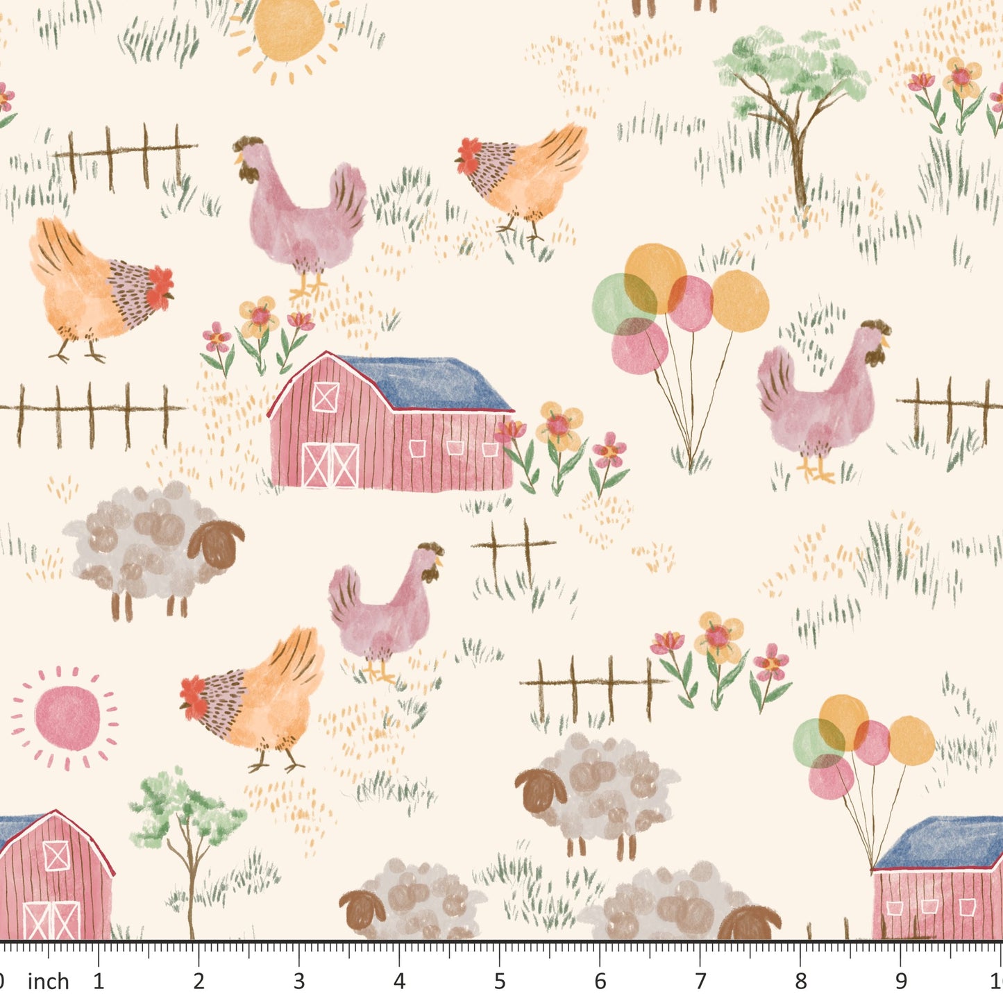 Farm Party - Chickens - Little Rhody Sewing Co.
