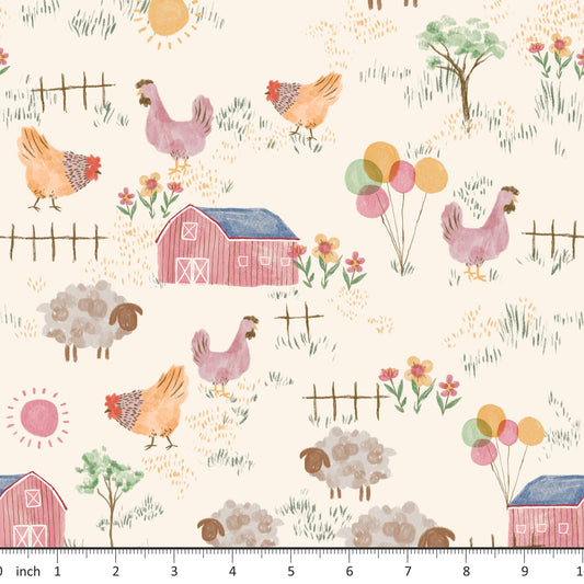 Farm Party - Chickens - Little Rhody Sewing Co.