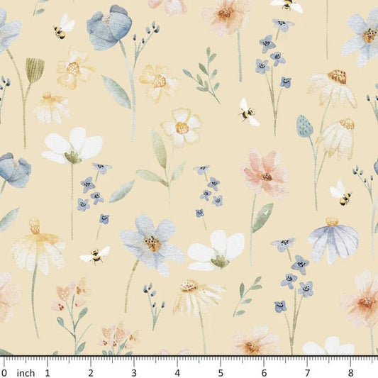 In Stock - Lumelo & Ginger - Blume - Reactive-printed Jersey - by the 1/2 yd - Little Rhody Sewing Co.