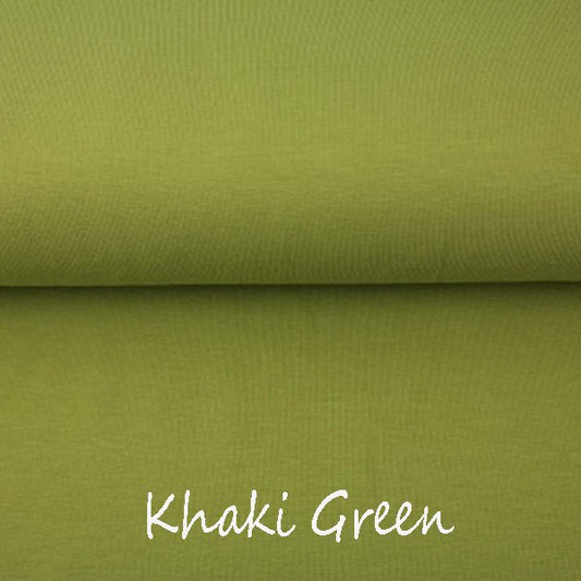 Khaki Green - In Stock: Jersey- In Stock Soon: Euro-ribbing - Preorder: Fleeced French Terry 1010 - Little Rhody Sewing Co.
