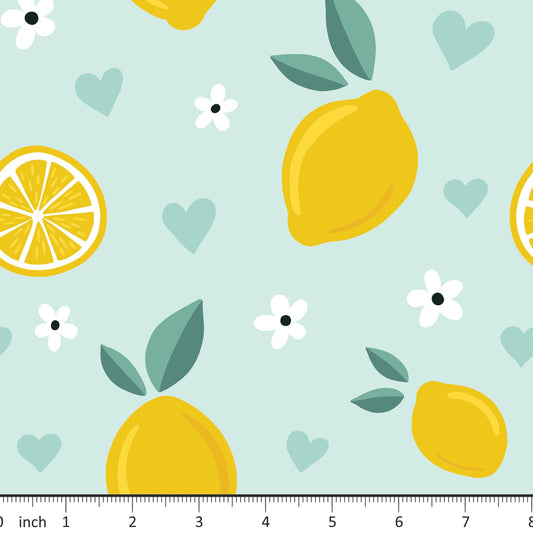 Lemon and Hearts - Little Rhody Sewing Co.