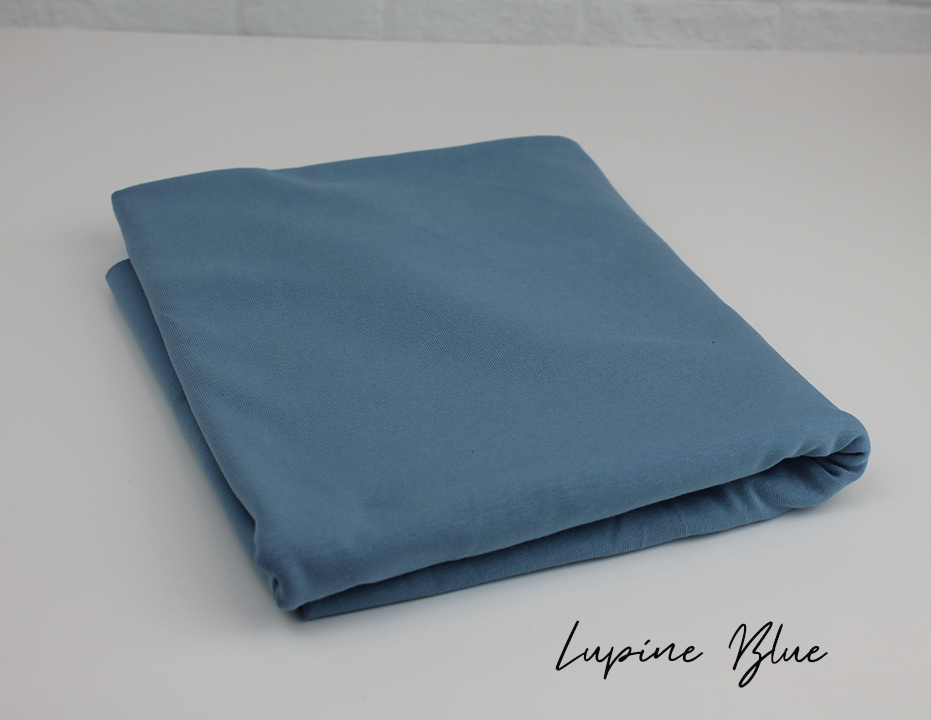 Lupine Blue - In Stock: Fleeced French Terry - Preorder: Euro-Ribbing