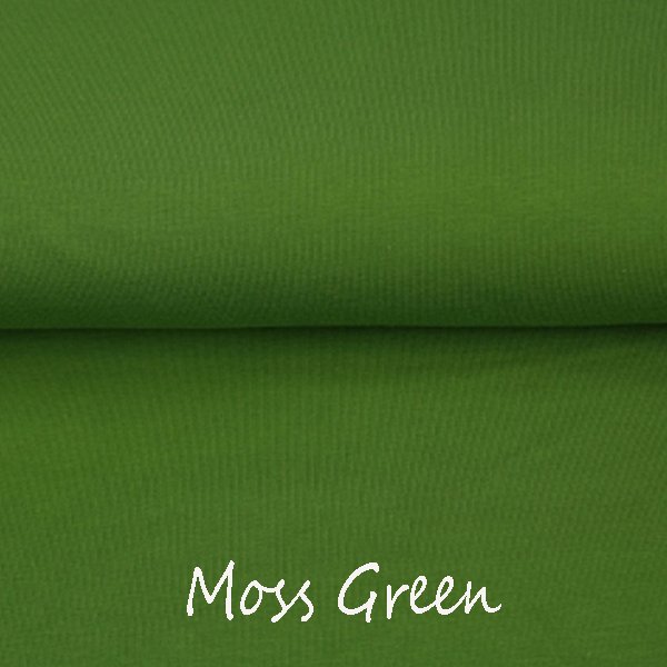 Moss Green - Euro-Ribbing - Jersey - French Terry - Fleeced French Terry - Little Rhody Sewing Co.
