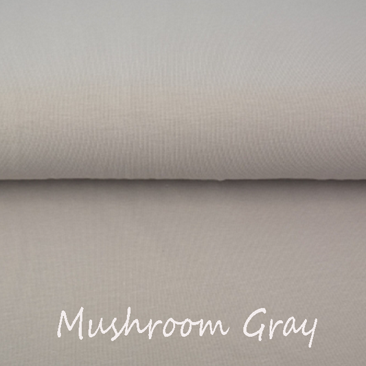 Mushroom - Euro-Ribbing - Jersey - French Terry - Fleeced French Terry