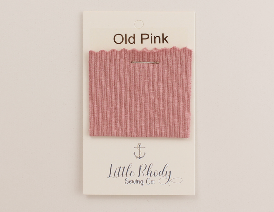 Old Pink - Euro Ribbing - Jersey - Bamboo Jersey - French Terry - Fleeced French Terry - Heavy Sweatshirt Fleece