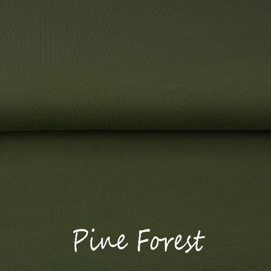 Pine Forest Green - In Stock: Euro-ribbing - Jersey - Preorder: French Terry - Fleeced French Terry