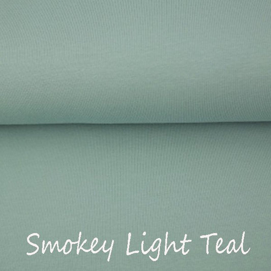 Smokey Light Teal - In Stock: Jersey- In Stock Soon: Euro-ribbing - 151 - Little Rhody Sewing Co.