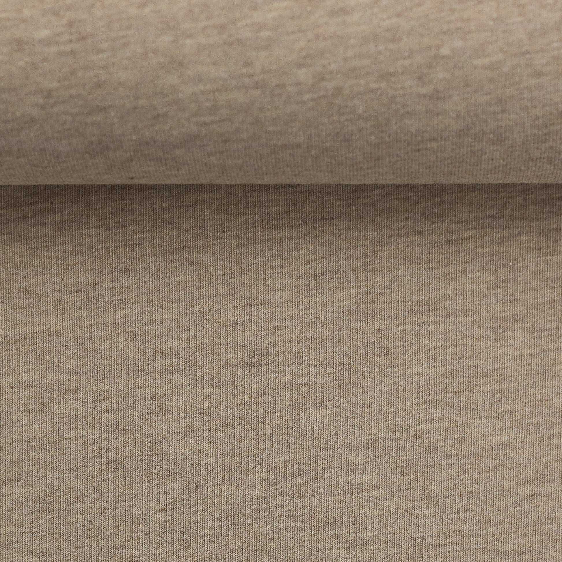Swafing - Melange - Beige - Euro-ribbing - Jersey - French Terry - Fleeced French Terry - 1173 - Little Rhody Sewing Co.