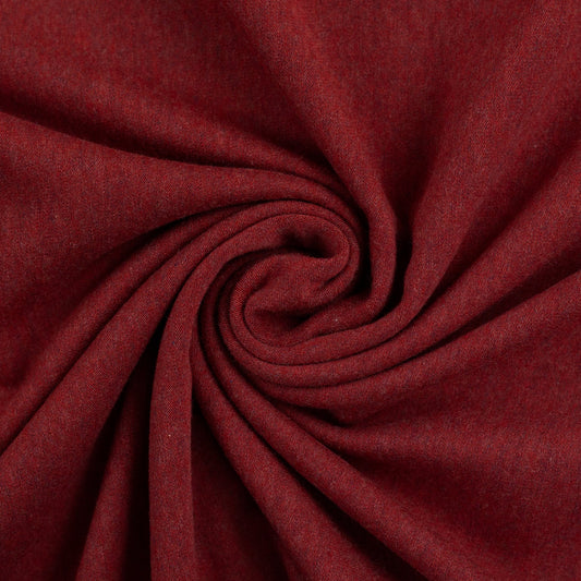 Swafing - Melange - Dark Burgundy - Euro-ribbing - Jersey - French Terry - Fleeced French Terry - 1338 - Little Rhody Sewing Co.