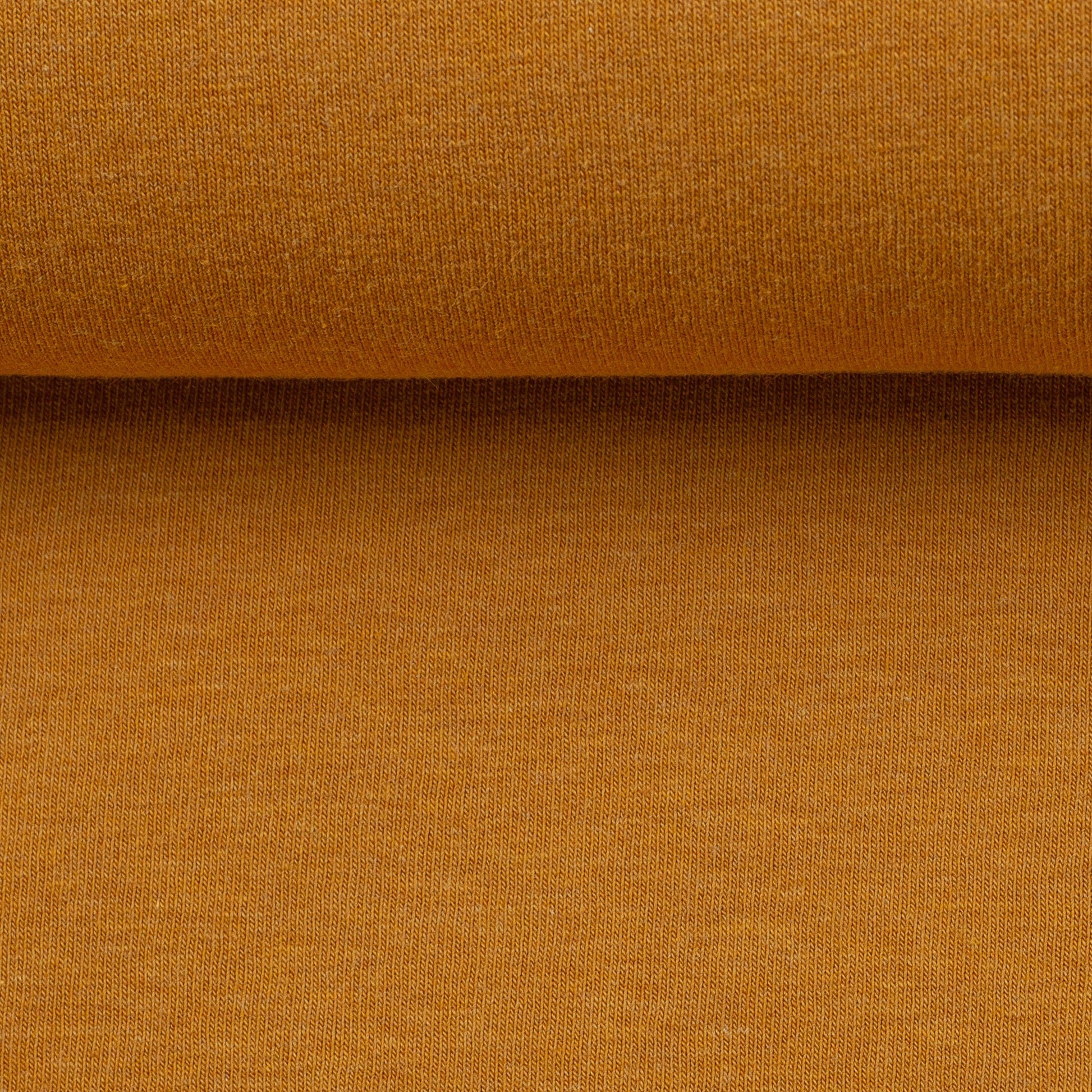 Swafing - Melange - Ochre - Euro-ribbing - Jersey - French Terry - Fleeced French Terry - 1315 - Little Rhody Sewing Co.