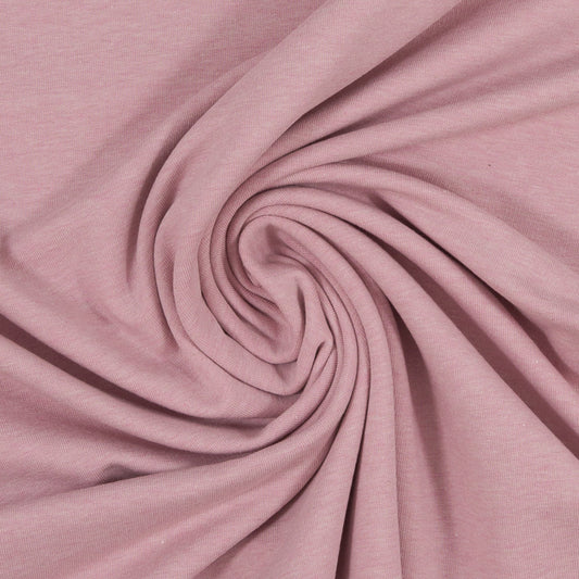 Swafing - Melange - Old Pink - Euro-ribbing - Jersey - French Terry - Fleeced French Terry - 1434 - Little Rhody Sewing Co.