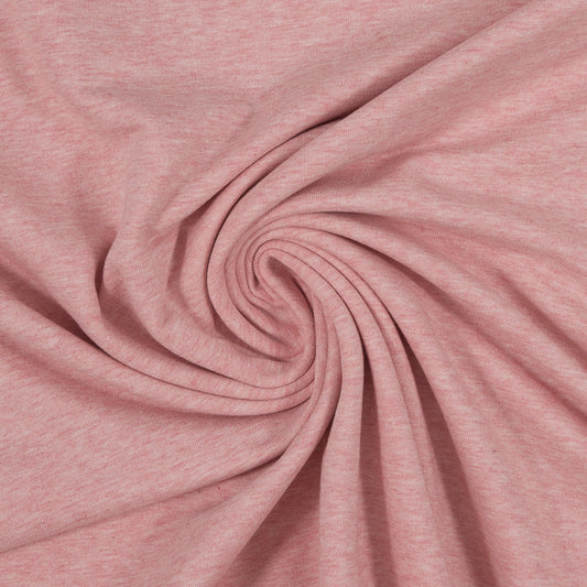 Swafing - Melange - Pink - Euro-ribbing - Jersey - French Terry - Fleeced French Terry - 1432 - Little Rhody Sewing Co.