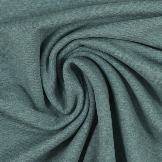 Swafing Melange - Smoke Blue - Euro-ribbing - Jersey - French Terry - Fleeced French Terry - 1742 - Little Rhody Sewing Co.