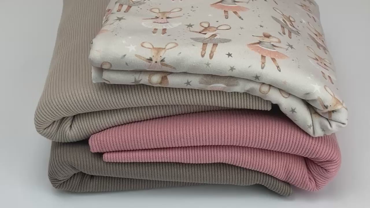 Video of Mouse ballet and matching rib knit fabric 