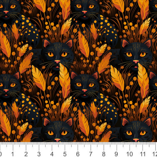 Autumn Black Cats - Little Rhody Sewing Co.