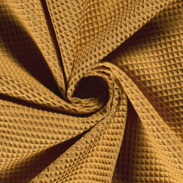 Autumn Gold - Turkish Waffle 100% Cotton - By the 1/2 Yard - Little Rhody Sewing Co.