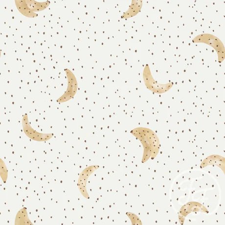 Banana Dots Off White - Little Rhody Sewing Co.