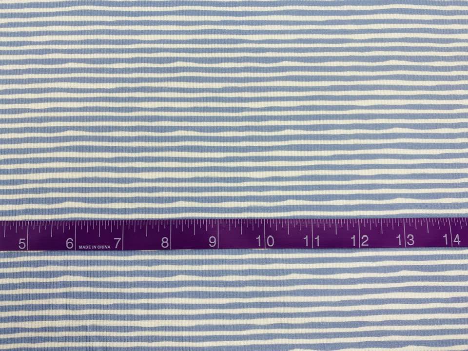 Blue Painted Stripe Mini - Little Rhody Sewing Co.