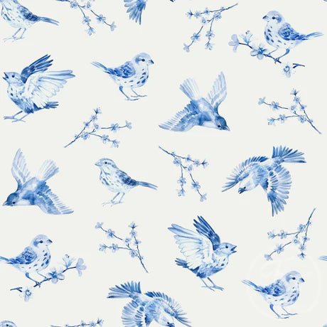 Blue Sparrows - Little Rhody Sewing Co.