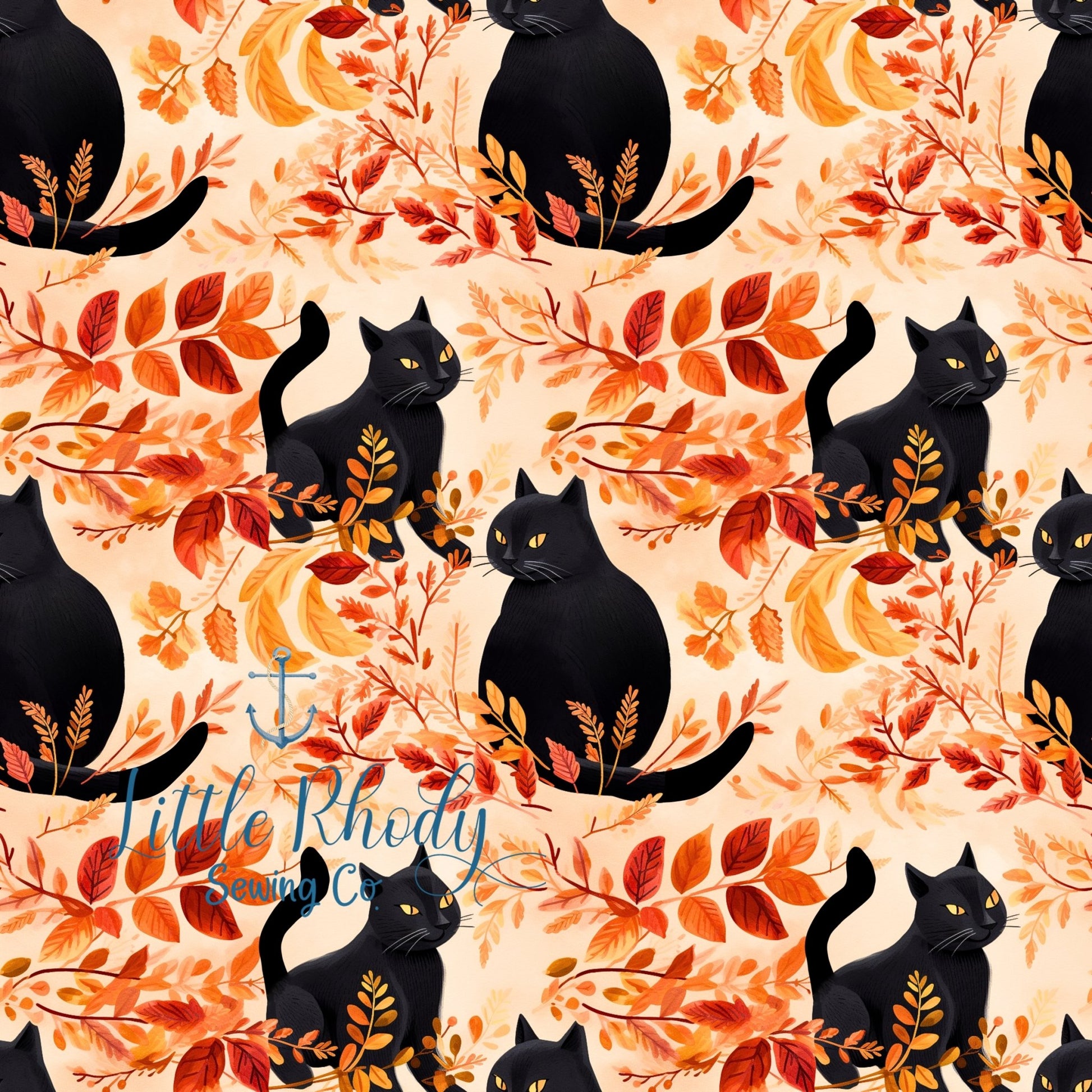 Bonnie's Boujee Designs - Autumn Black Cats - Little Rhody Sewing Co.