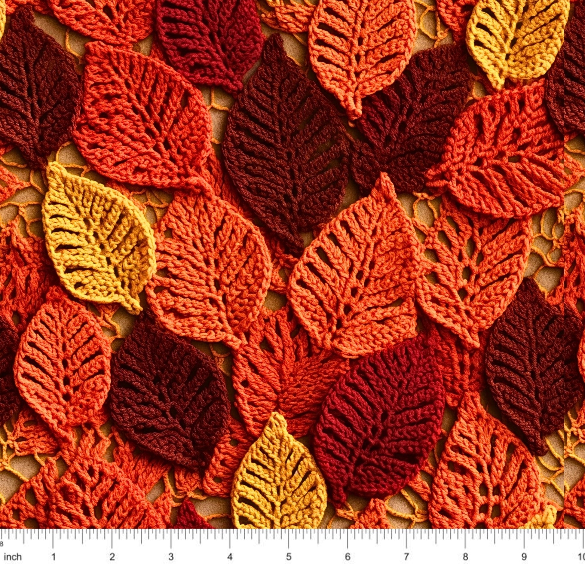Bonnie's Boujee Designs - Colorful Autumn Floor - Faux Crochet - Little Rhody Sewing Co.