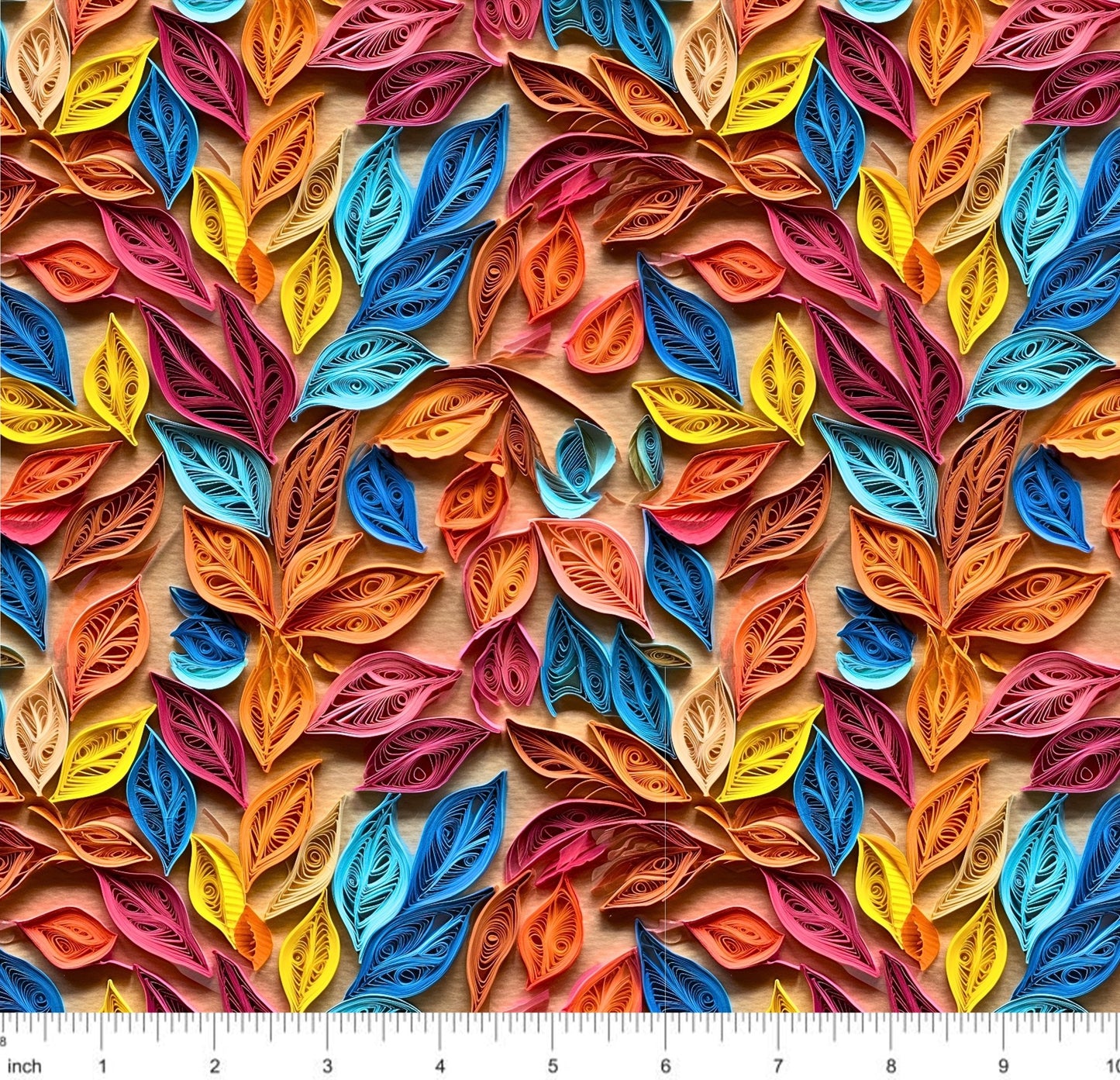 Bonnie's Boujee Designs - Large Colorful Fall Paper Leaves - 3D Look - Little Rhody Sewing Co.