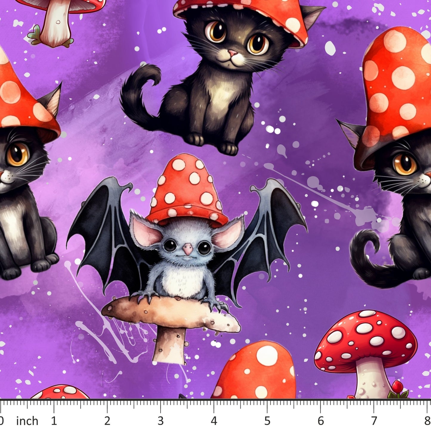 Bonnie's Boujee Designs - Mushroom Bats and Cats - Little Rhody Sewing Co.