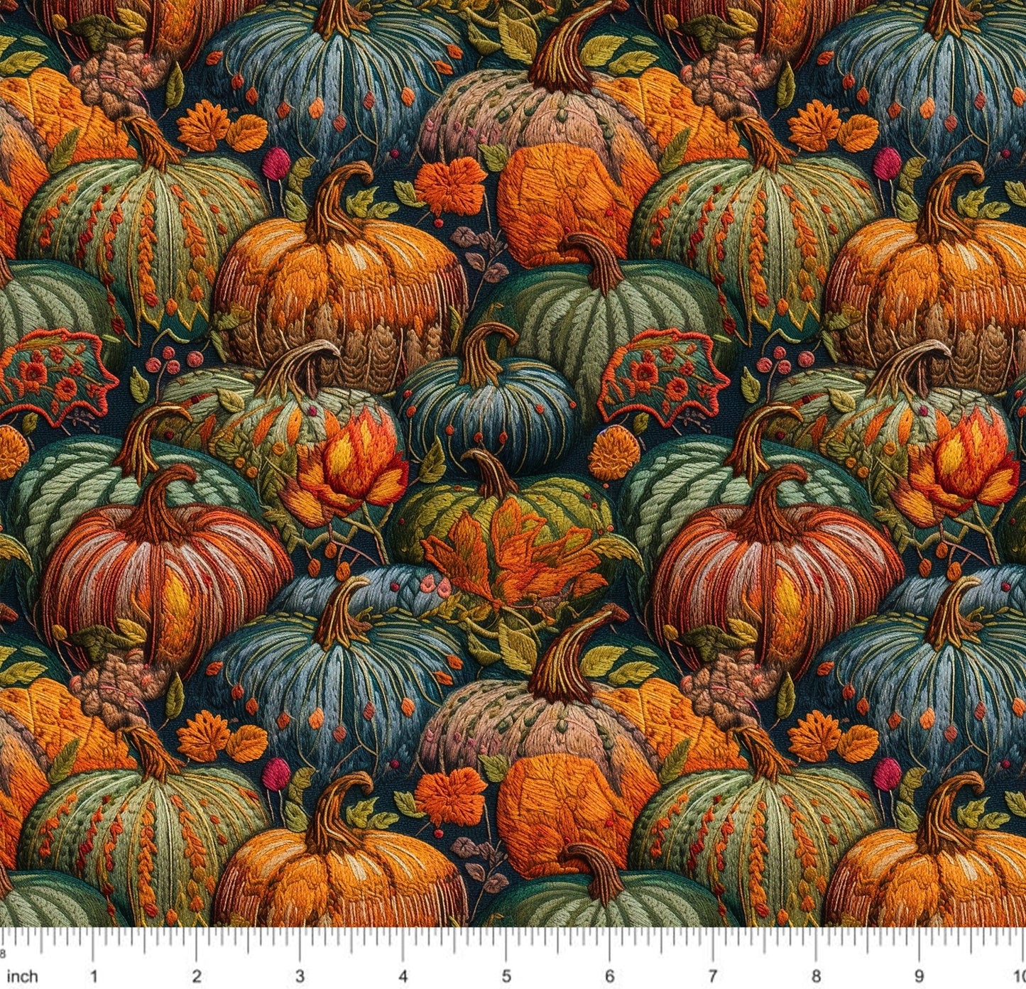 Bonnie's Boujee Designs - Pumpkins - Faux Embroidery - Little Rhody Sewing Co.