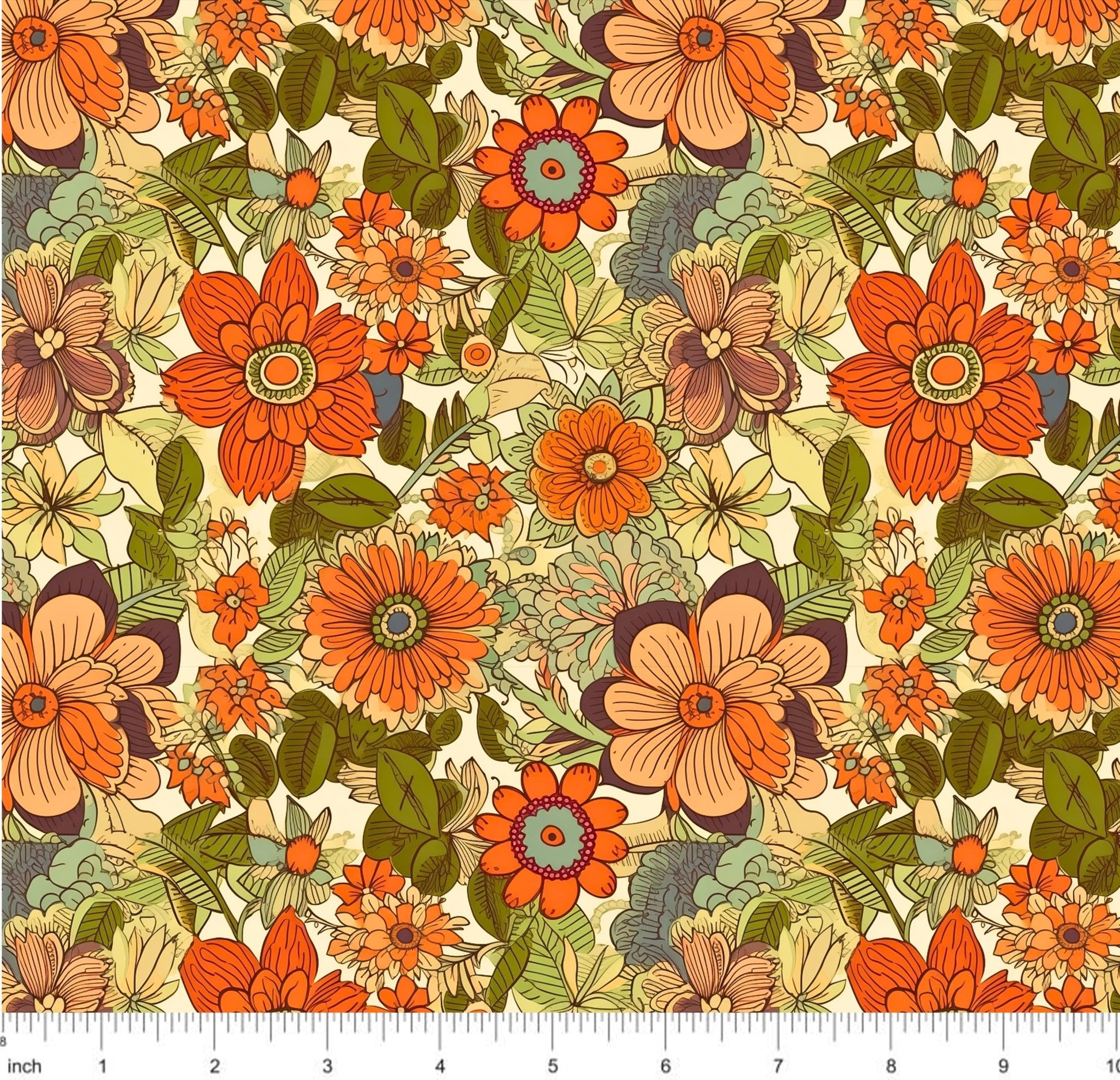 Bonnie's Boujee Designs -Vintage Autumn Floral - Little Rhody Sewing Co.