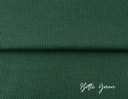 Bottle Green - Euro Ribbing - Little Rhody Sewing Co.