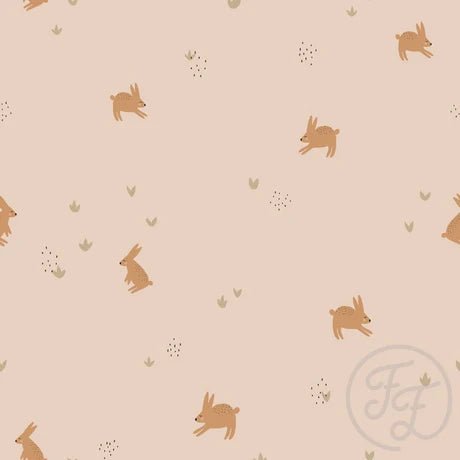 Bunnies Soft Peach - Little Rhody Sewing Co.