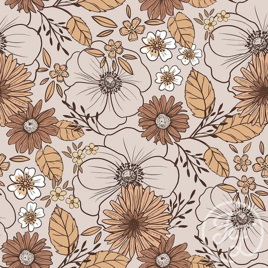 Christiane Vintage Flowers - Little Rhody Sewing Co.