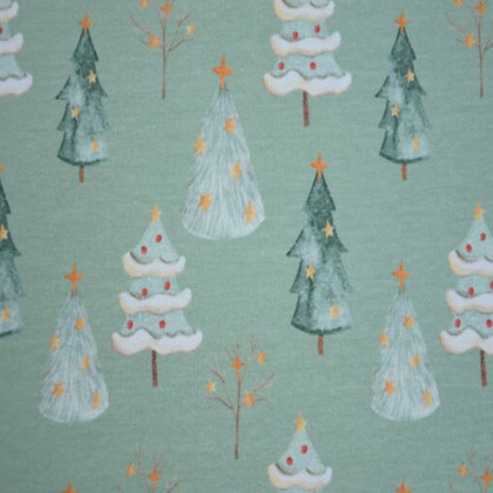 Christmas Tree Forest - French Terry - By the 1/2 Yard - Little Rhody Sewing Co.