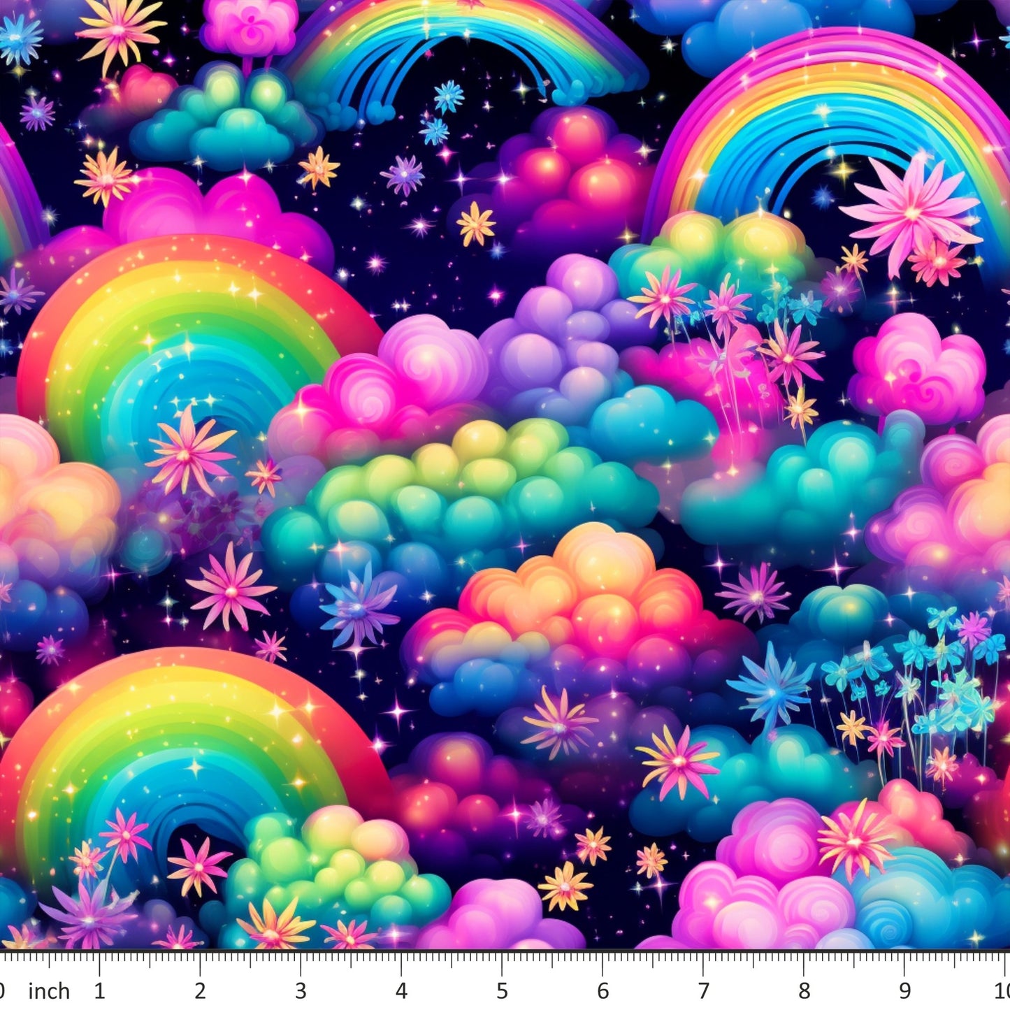 Colorful Rainbow Clouds - Little Rhody Sewing Co.