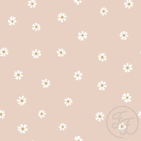 Daisies Soft Peach - Little Rhody Sewing Co.