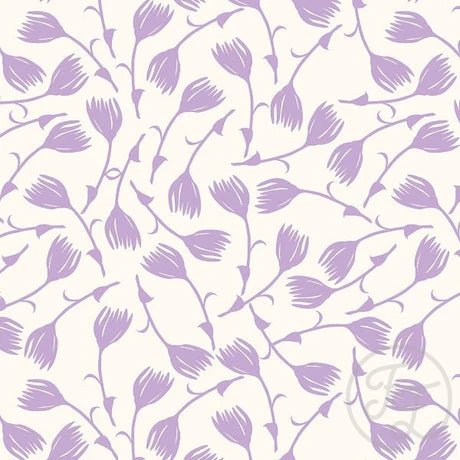 Daisy Floral in Wisteria Purple - Little Rhody Sewing Co.