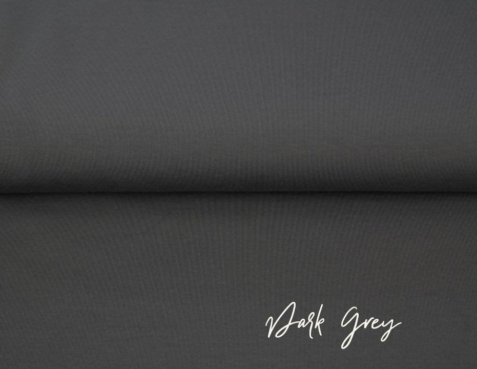 Dark Grey - Jersey - Bamboo Jersey - Fleeced French Terry - High Loop French Terry - Euro Ribbing - Little Rhody Sewing Co.