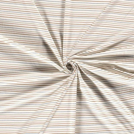 Day at The Lake Mini Stripes - By the 1/2 Yard - European Knit Fabric - Little Rhody Sewing Co.