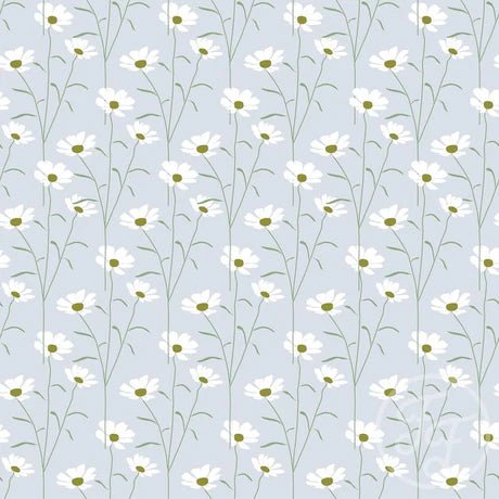 Ditsy Floral Light Blue - Little Rhody Sewing Co.